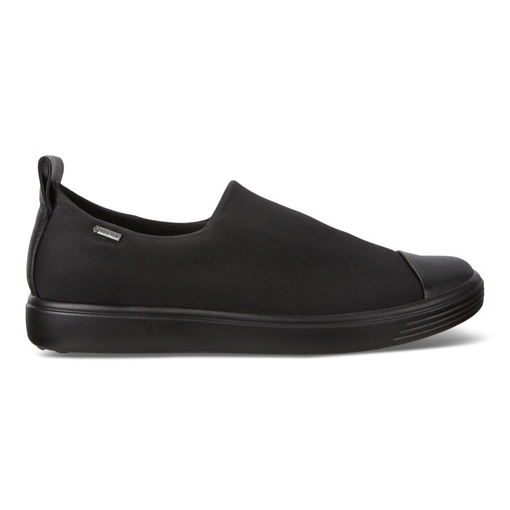 Ecco Soft 7 Womens Slip On Sneakers In Black Sales - India VTM-305286